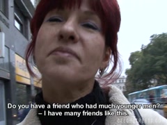 Czech Streets - Cumshot Old woman