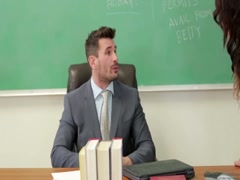 Bad teacher fucking and cumshot his young Asian teen student