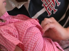 Brunette teen pov Rub Pussy