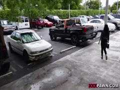 Amateur threesome in shop 