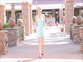 Michelle playing girlfriend on street