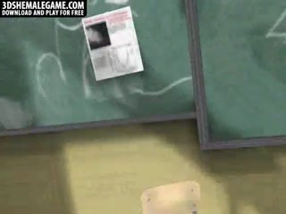 Tasty 3D cartoon tranny gets fucked by an ebony stud