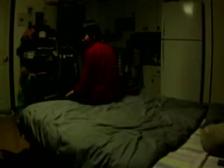 College asian with big boobs rides boyfriend in basement