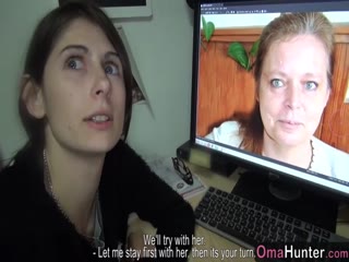 Skinny Young Amateur Has Fun With Her Portly Friend