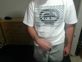 Cute nerdy boy cum to face on webcam