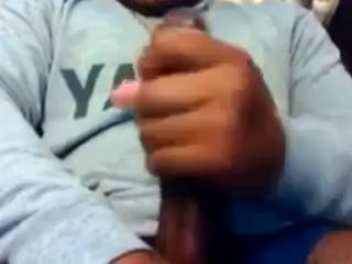 Str8 Guy Stroking his BBC to Porn ( Double Cum )