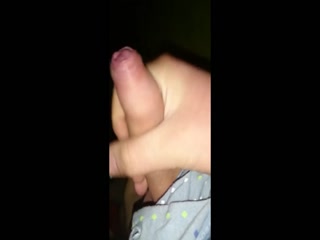 Wanking my small uncut cock