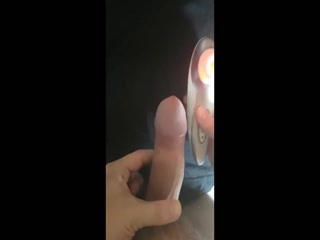 Womanizer male moaning intense orgasm