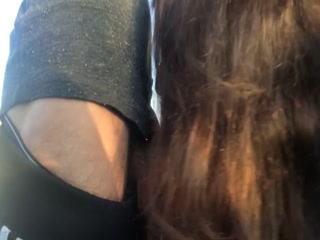 Beauty sucks cock in the car. Pulsating cum mouth. Ocp