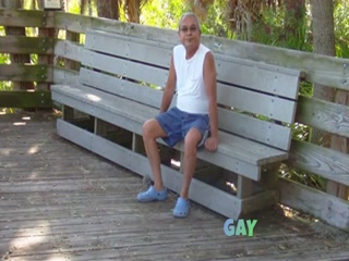 older gays have sex in public park