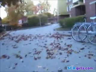 Young swedish (svensk) girl sucking Svensk gubbe (facial)